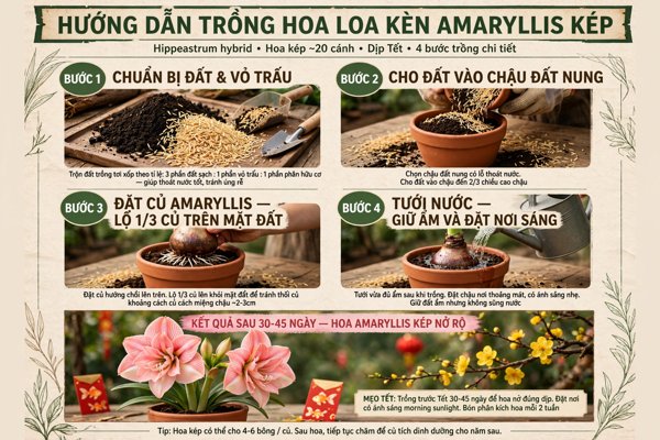 cach ep lan hue canh kep no dung tet sa dec